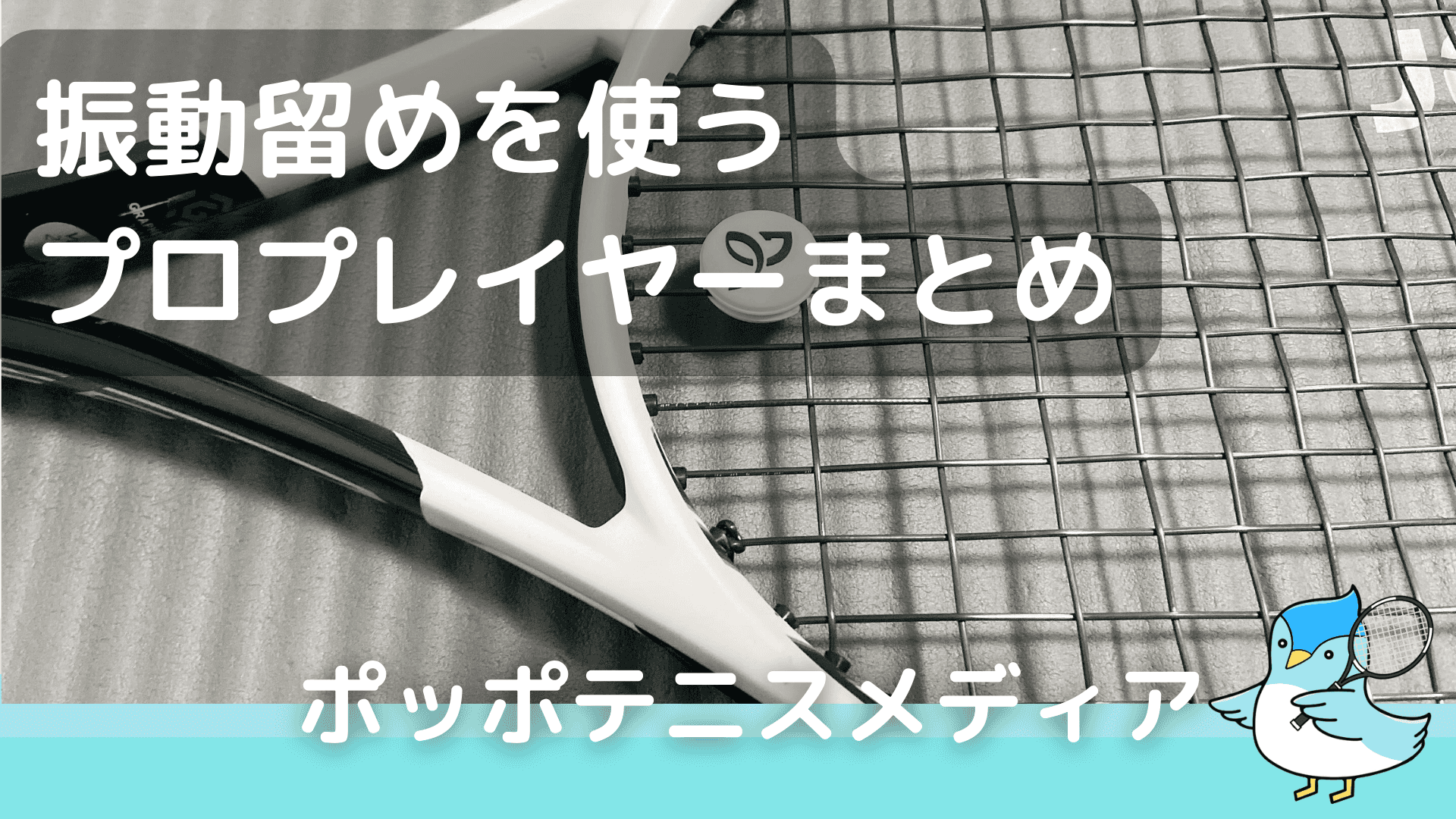 振動止めをつけているプロテニスプレイヤーたちをまとめてみた